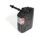 20L BLACK JERRY CAN W/ SPOUT AND ADAPTER