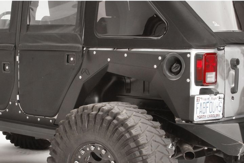 JEEP UNLIMITED REAR REPLACEMENT FENDER MATTE BLACK (Year 07-18)