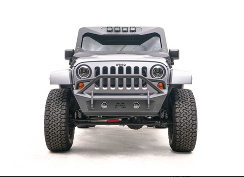 WRANGLER JK STUBBY BUMPER WITH PRE RUNNER GUARD MATTE BLACK